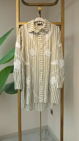 PUREVA ÇİZGİLİ GÖMLEK