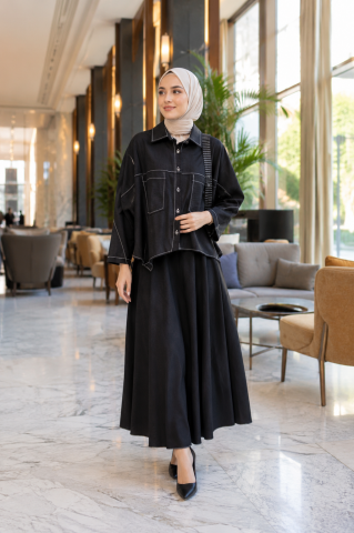 PUREVA ÜÇLÜ TENCEL ETEKLİ TAKIM