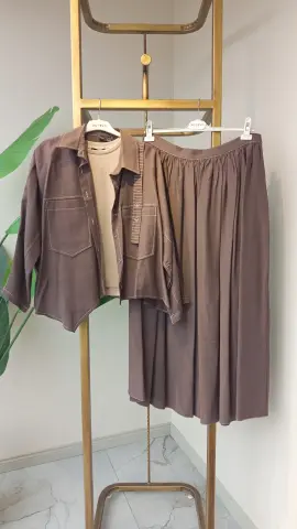 PUREVA ÜÇLÜ TENCEL ETEKLİ TAKIM