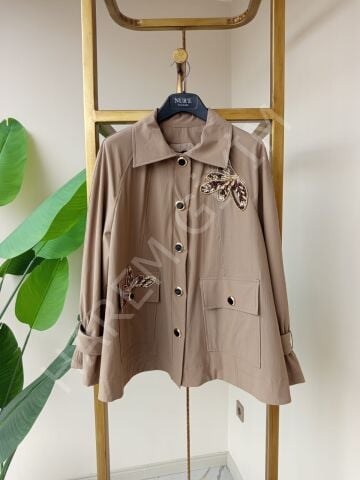 NUR'E TAŞ İŞLEMELİ CEKET