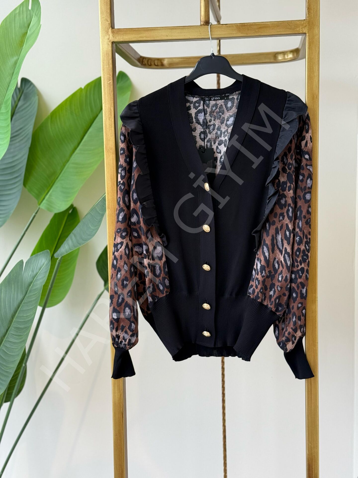 GHISA LEOPAR DESENLİ HIRKA