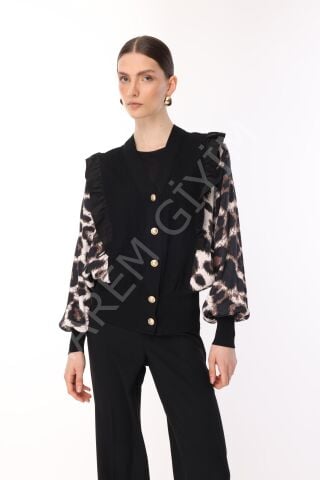 GHISA LEOPAR DESENLİ HIRKA