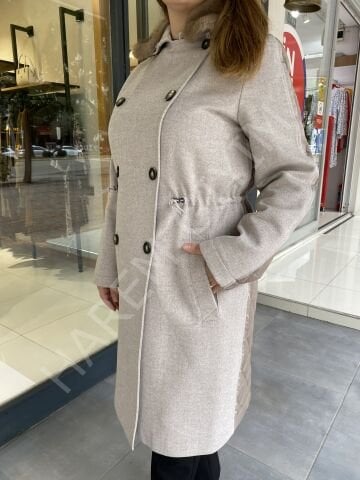 TRENÇ KÜRK DETAY KABAN