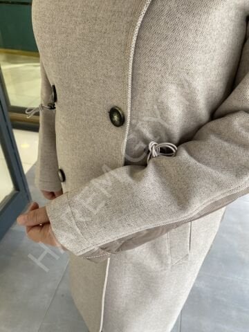 TRENÇ KÜRK DETAY KABAN