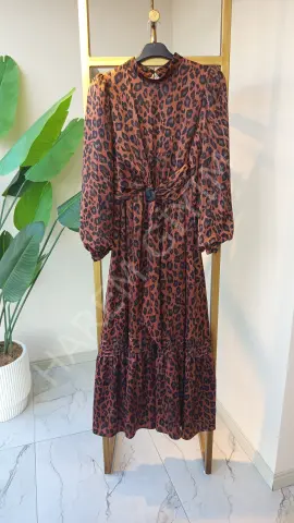 GAZELLA LEOPR DESEN ELBİSE