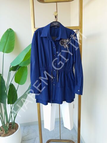 NUR'E TAŞ İŞLEMELİ GÖMLEK