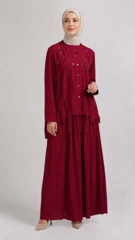 CEREMONY TENCEL KUMAŞ ETEKLİ TAKIM