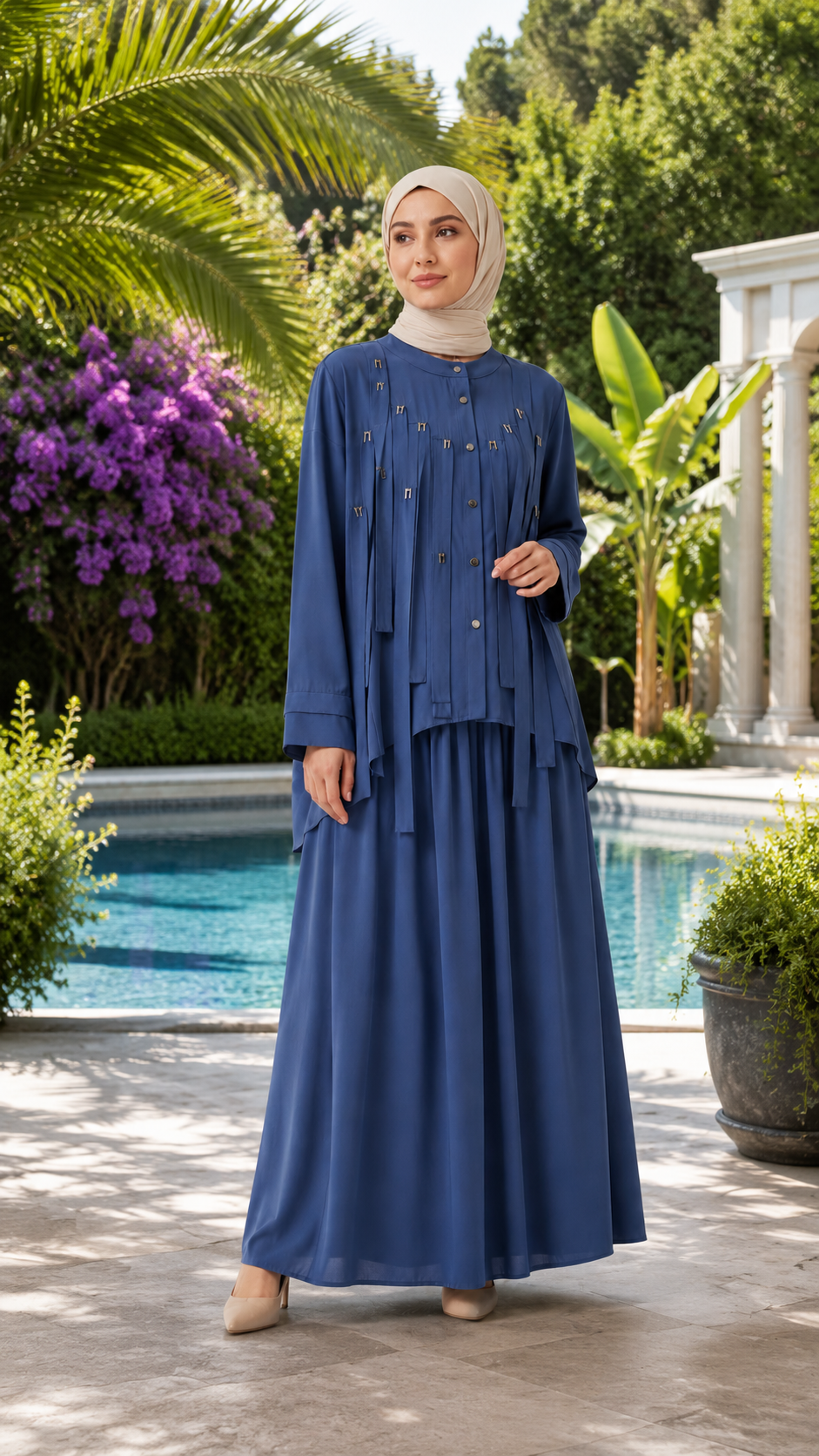CEREMONY TENCEL KUMAŞ ETEKLİ TAKIM