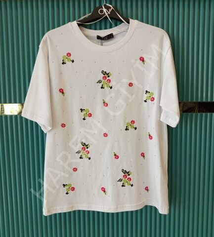 ON TRIKO ÇİÇEKLİ BLUZ