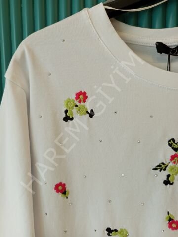 ON TRIKO ÇİÇEKLİ BLUZ