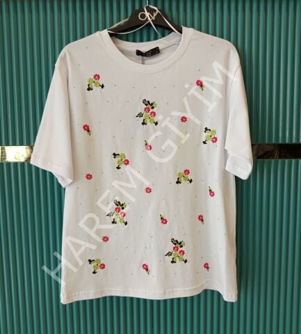 ON TRIKO ÇİÇEKLİ BLUZ