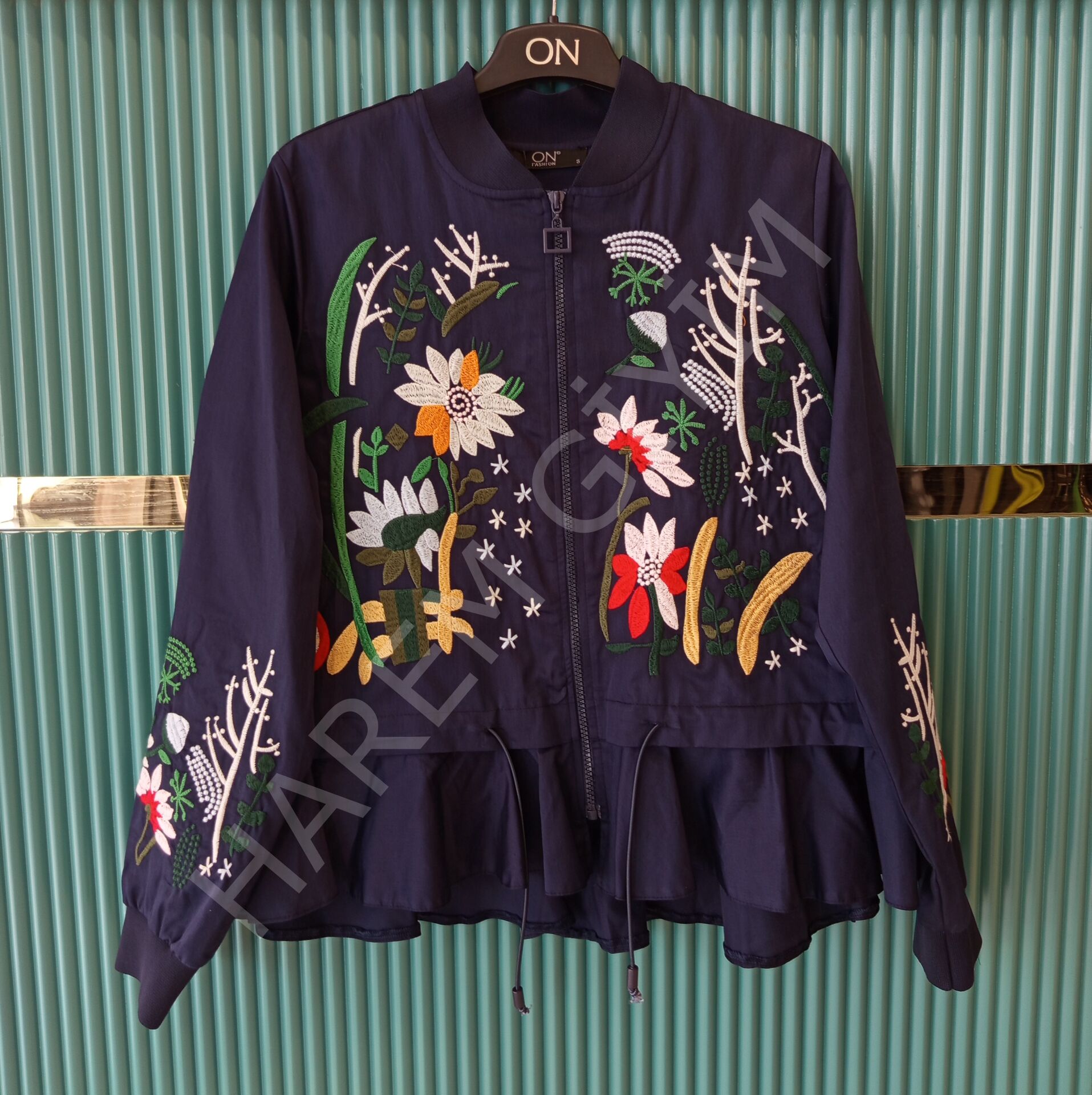 ON TRIKO ÇİÇEK DESENLİ CEKET