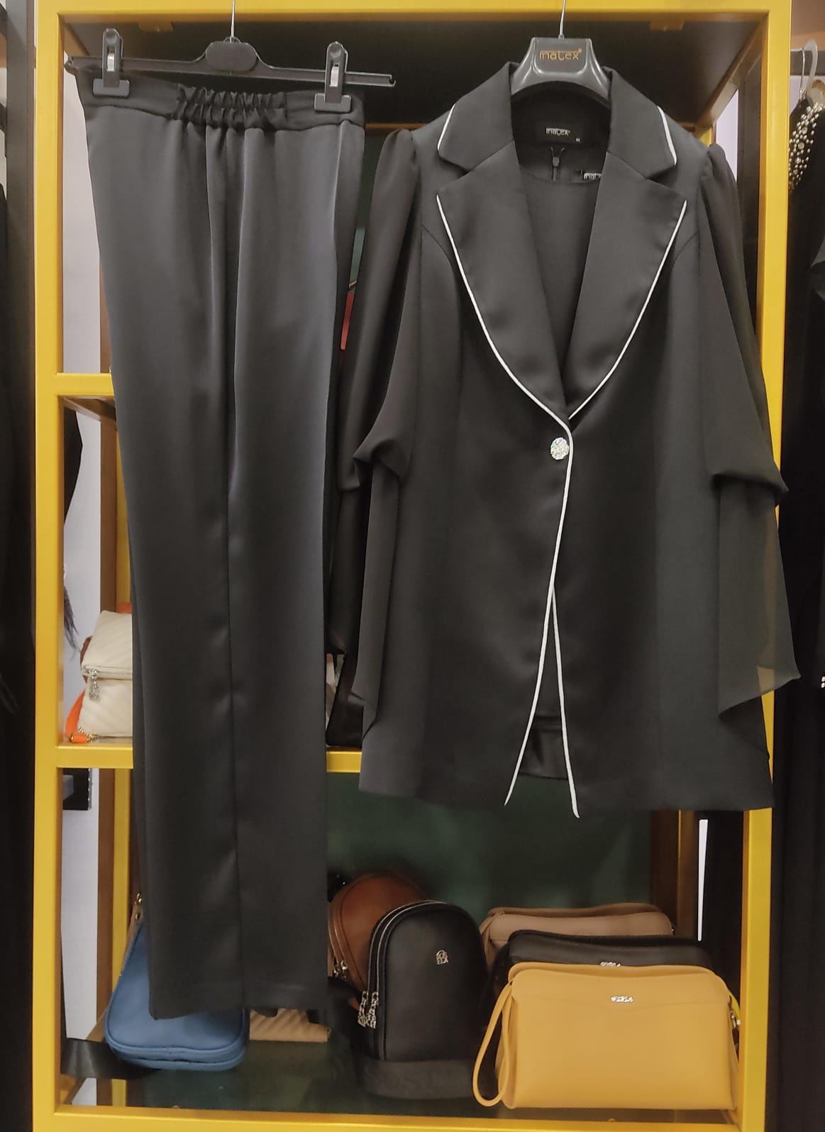 MATEX SATEN ÜÇLÜ ABİYE TAKIM