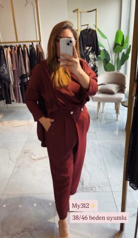 MY312 DEGAJE YAKA İKİLİ TAKIM