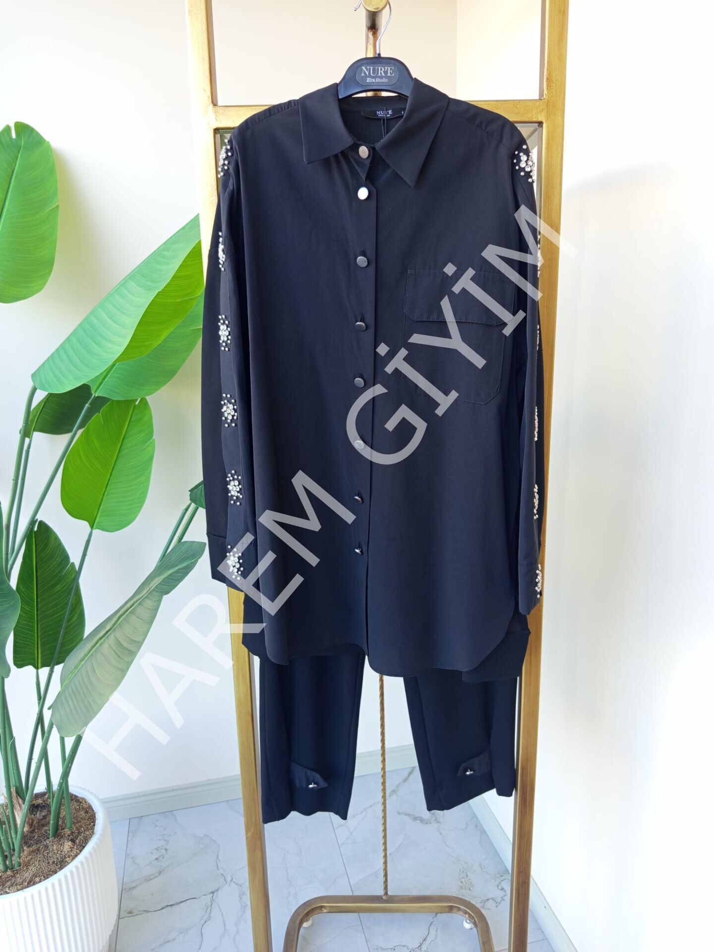 NUR'E KOLU TAŞ DETAY İKİLİ TAKIM