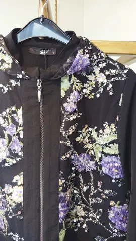 MY312 RENKLİ PUL İŞLEMELİ CEKET