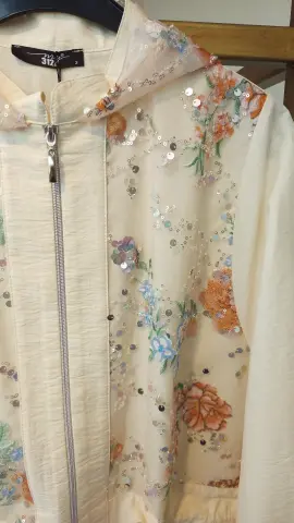 MY312 RENKLİ PUL İŞLEMELİ CEKET