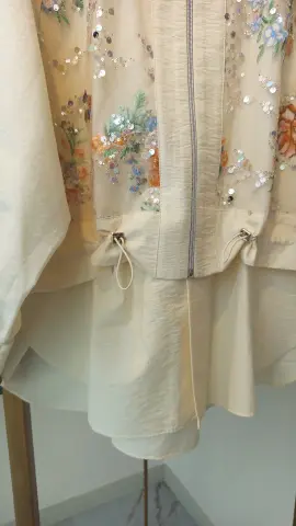 MY312 RENKLİ PUL İŞLEMELİ CEKET