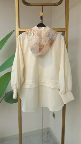 MY312 RENKLİ PUL İŞLEMELİ CEKET