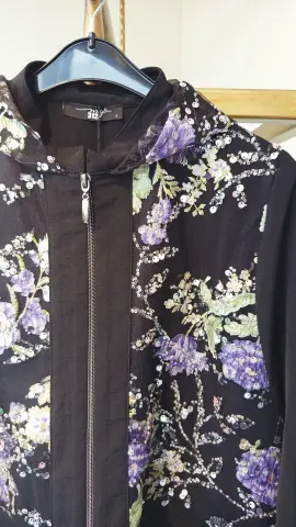 MY312 RENKLİ PUL İŞLEMELİ CEKET