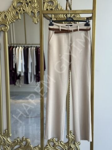 ON TRIKO İNCE KEMERLİ PANTOLON