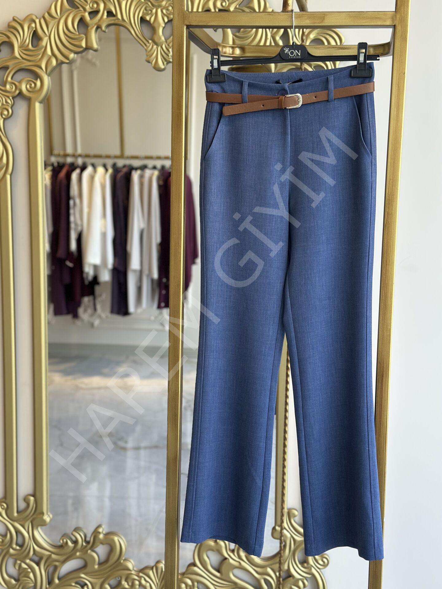 ON TRIKO İNCE KEMERLİ PANTOLON