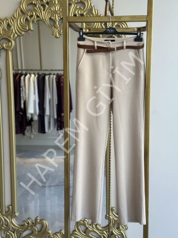 ON TRIKO İNCE KEMERLİ PANTOLON