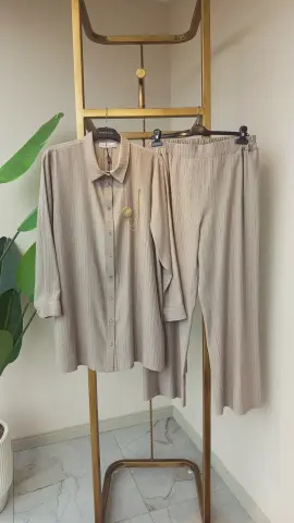 PUREVA /MEVA PLUS ÇİZGİ ARMÜRLÜ TENCEL İKİLİ TAKIM