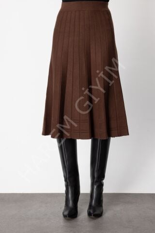 ON FASHION TRIKO PİLELİ ETEK