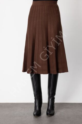 ON FASHION TRIKO PİLELİ ETEK