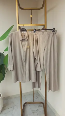 PUREVA /MEVA PLUS ÇİZGİ ARMÜRLÜ TENCEL İKİLİ TAKIM