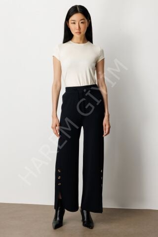 ON FASHION PAÇASI DÜĞME DETAY TRIKO PANTOLON