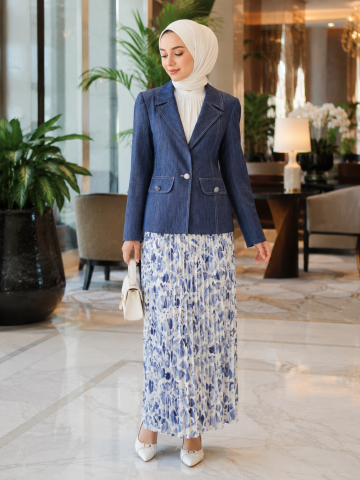 GAZELLA ETEKLİ BLAZER CEKET TAKIM