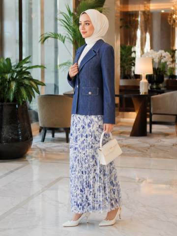 GAZELLA ETEKLİ BLAZER CEKET TAKIM