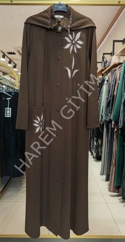 SOLİS ÇİÇEK DESENLİ FERACE