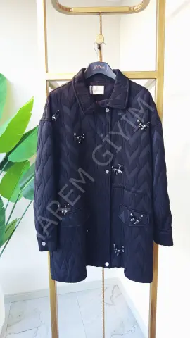 N'PRIVE  MONO YAKA AKSESUARLI TRENCH