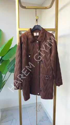 N'PRIVE  MONO YAKA AKSESUARLI TRENCH