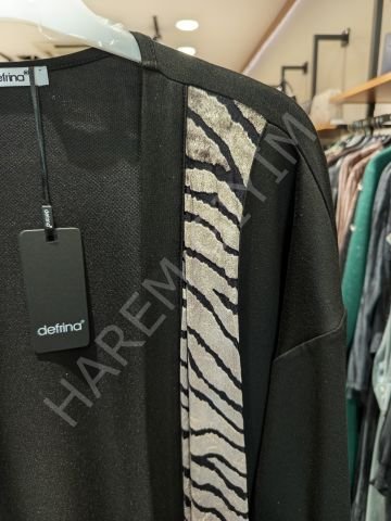 DEFRİNA ZEBRA KADİFE DETAY CEKET