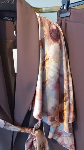 GAZELLA ŞAL DESEN BLAZER CEKET TAKIM