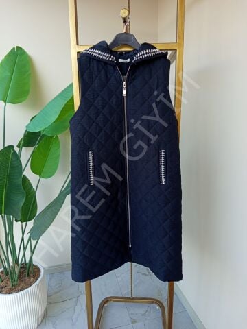 SOLİS TAŞ İŞLEME DETAY UZUN YELEK