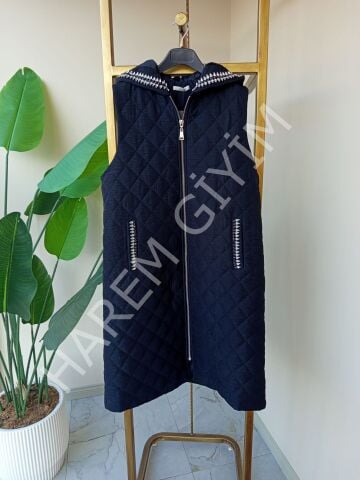 SOLİS TAŞ İŞLEME DETAY UZUN YELEK