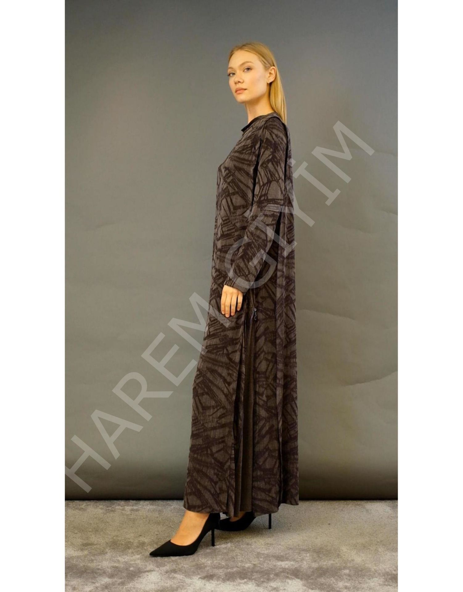 ALMARWAH FERMUAR DETAY ELBİSE