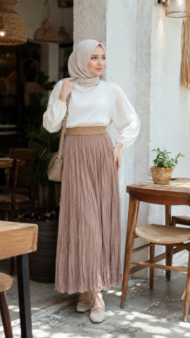 GAZELLA KIRIŞIK PİLELİ ETEK