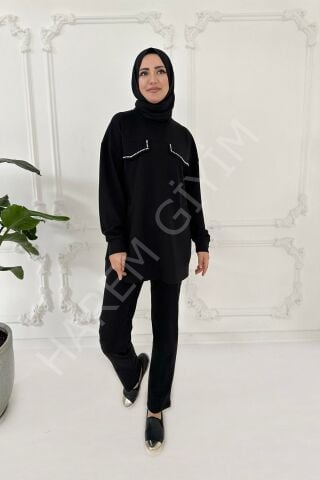 MOODBASIC TAŞ DETAYLI SWEATSHIRT