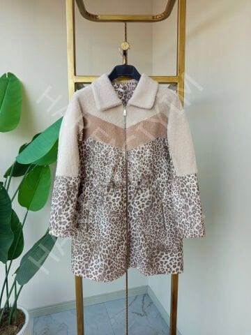 SOLİS LEOPAR DETAY KABAN