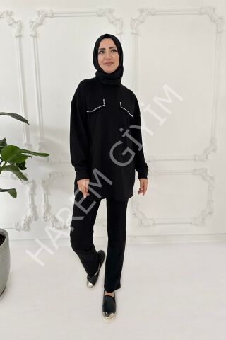 MOODBASIC TAŞ DETAYLI SWEATSHIRT