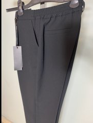 BELİ LASTİKLİ DOUBLE PAÇA HAVUÇ PANTOLON SİYAH 025