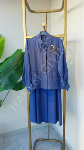 MHY312 TAŞLI DÜĞMELİ İKİLİ TAKIM