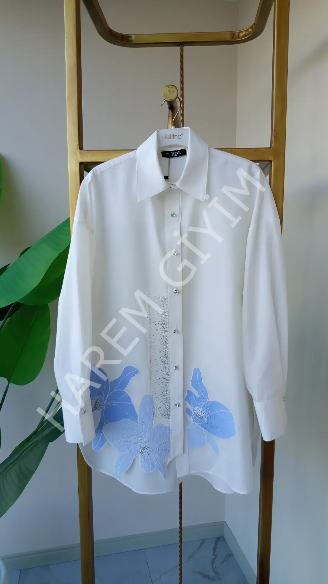 MY312 NAKIŞLI TAŞLI GÖMLEK