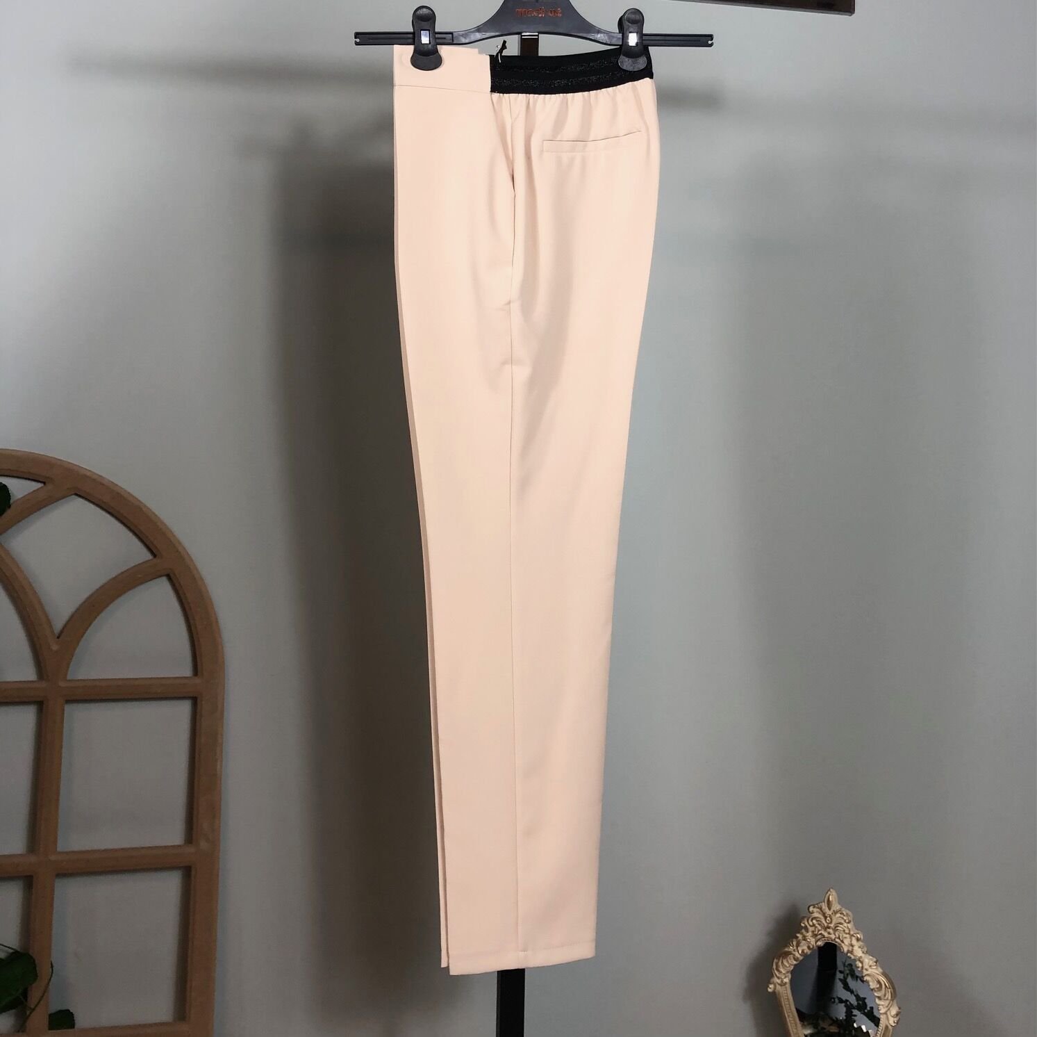 MODİVA BELİ BANT LASTİKLİ MUHTEŞEM PANTOLON BEJ 019